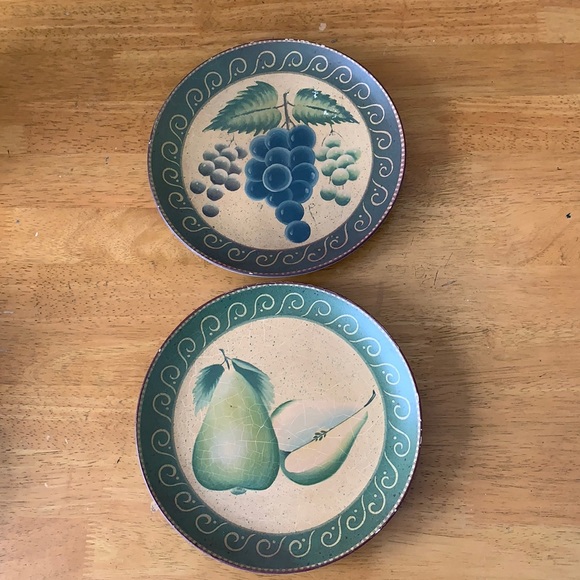 Home Interiors Other - Home Interiors 2 pieces Fruit Wall Decor Plates